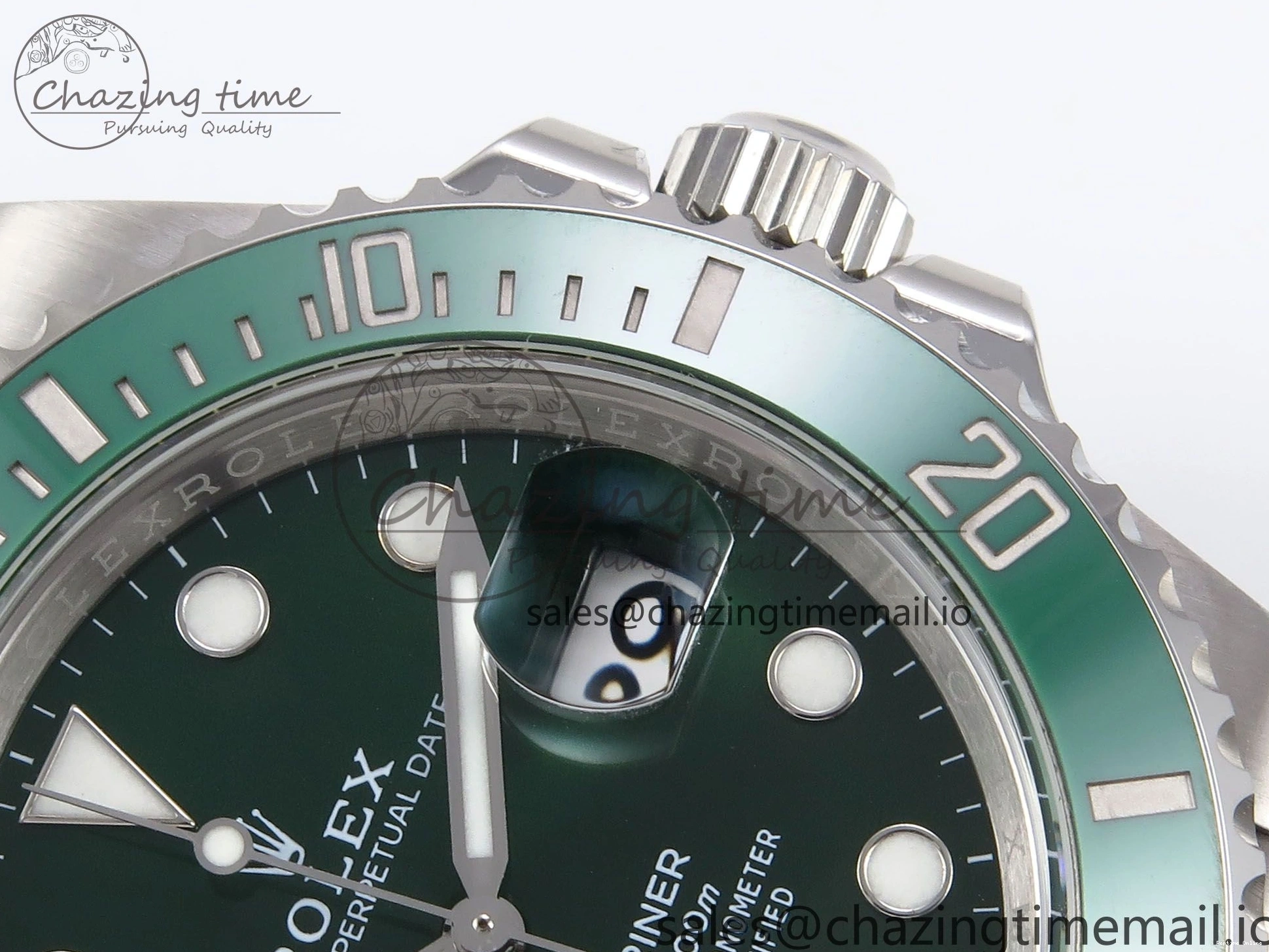 1222 Premium Submariner 116610 LV 40mm RF 1:1 Best Edition Green Ceramic on SS 904L Bracelet Steel VR 1014